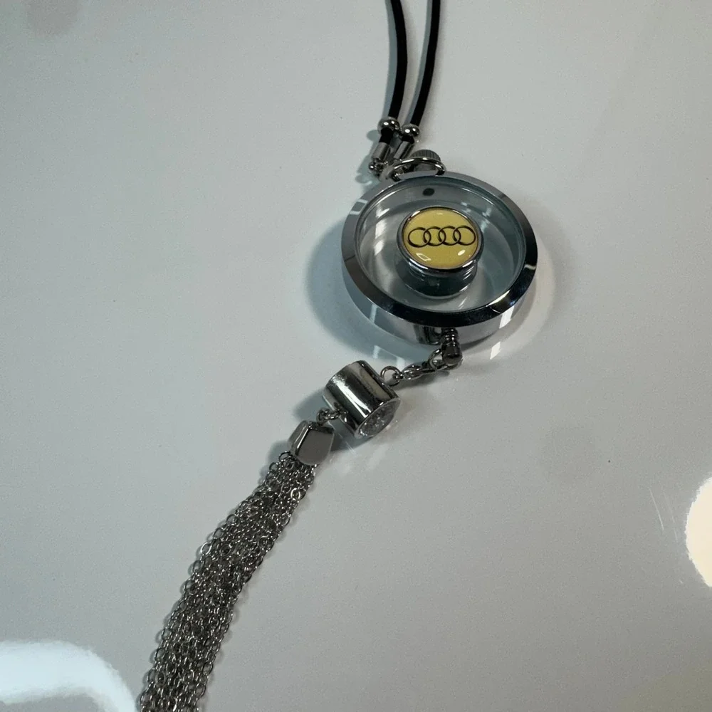 Audi Car‎ Auto Charm Freshener Tassel Handbag Purse Key Ring Keychain